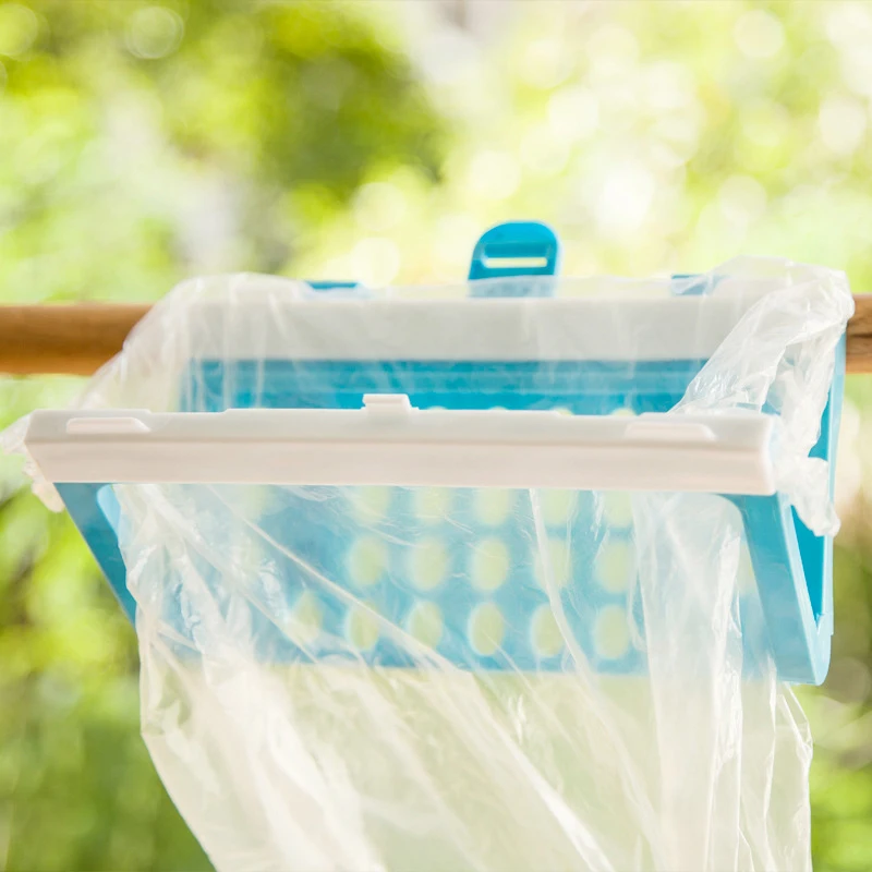 

Creative Plastic Hook-Type Storage Garbage Rack Multi-Function Home Kitchen Portable Snack Packaging Bag Finishing Storage Racks
