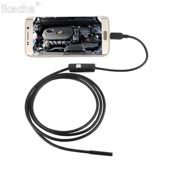 

5.5mm Lens USB Endoscope 3.5M 6 LED IP67 Waterproof Camera Endoscope 1M, Mini Camera Mirror As Gift Android OTG Phone Endoscopio