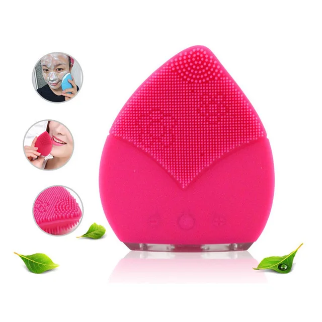 Electric Silicone Facial Cleansing Brush Face Cleanser Waterproof Ultrasonic Massage Skin Deep Cleaning Device El |