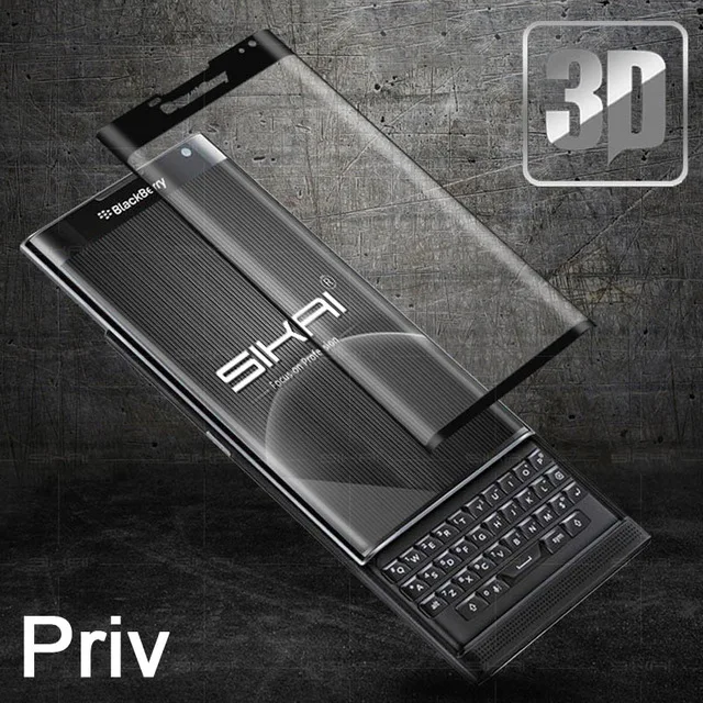3D закаленное стекло для Blackberry Priv полное покрытие 9H защитная пленка