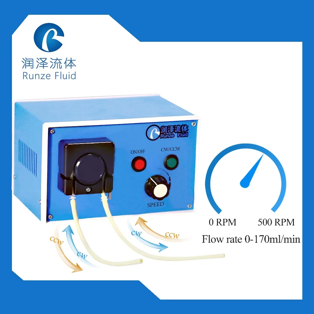 

Start/Stop Reversible Direction Low Flow Peristaltic Pump