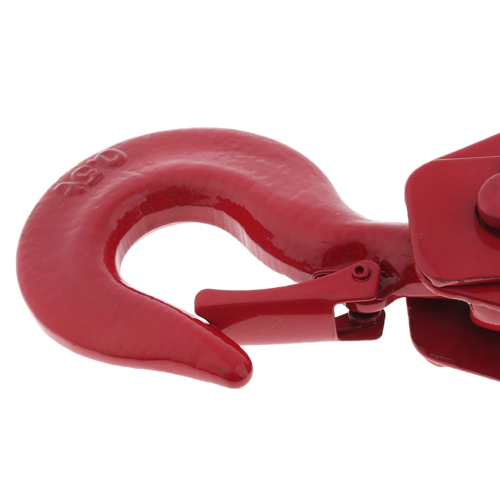 1102 lbs Poly Rope Hoist Pulley Wheel Block and Tackle Puller Lift Tools