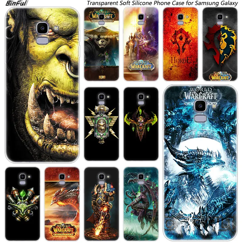 Хит продаж мягкий силиконовый чехол World of Warcraft для Samsung Galaxy J8 J6 J4 2018 J2 Core J5 J7 Prime J3 2016