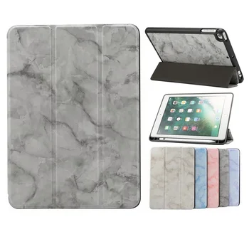 

For iPad Mini 5 Case TPU Marble Grain Leather Smart Cover For iPad Mini 5 Mini 4 Case With Pencil Holder
