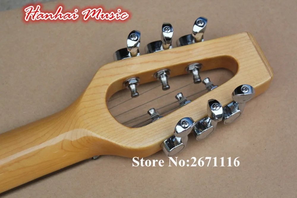 Горячая Sale 6 String Электрогитара для Путешествий Палисандр Гриф 3 Открытые Пикапы