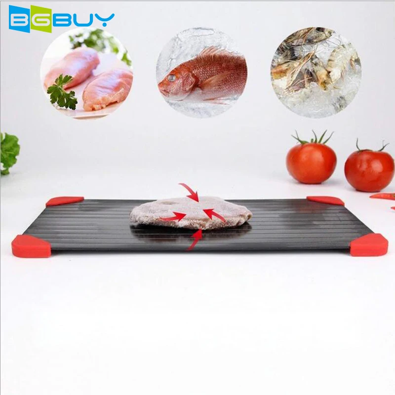Large Fast Defrosting Tray for Frozen Food Thawing Plate Defrost Meat/Frozen Food Quickly without Electricity Microwave Tray Large Fast Defrosting Tray for Frozen Food Thawing Plate Defrost Meat/Frozen Food Quickly without Electricity Microwave Tray