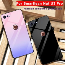 Чехол для смартфона Smartisan nut U3 pro, однотонный чехол из закаленного стекла для смартфона Smartisan nut U3pro 5,9", Чехол из градиентного стекла