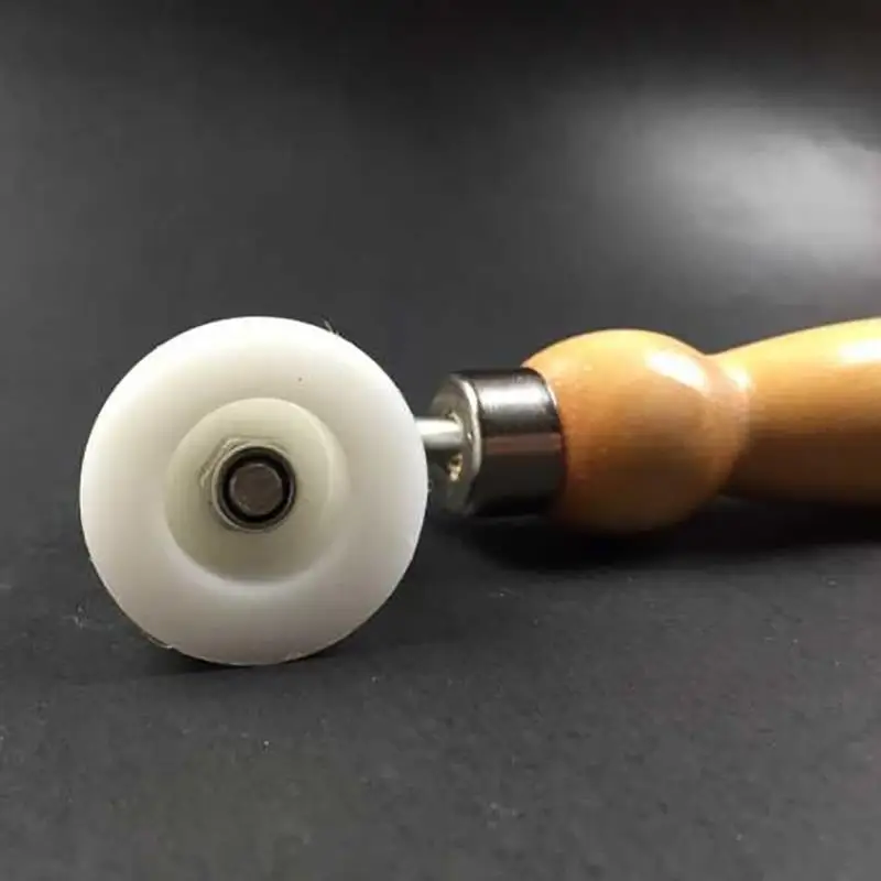 Обои ролик давления шва с подшипником ручной ролик давления DIY инструмент ролик рабочей области с деревянной ручкой