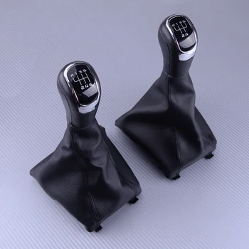 

New Black 5 6 Speed Gear Stick Shift Shifter Knob Gaiter Frame Lever Car Fit For Skoda Superb 2008 2009 2010 2011 2012 1Z0711141