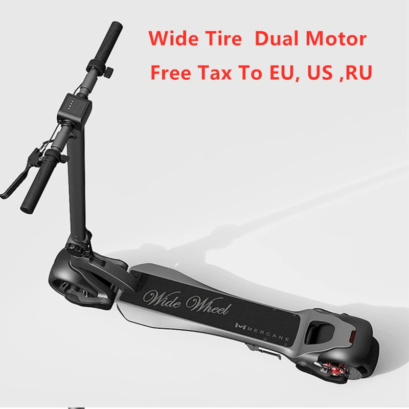 

2019 Latest Mercane WideWheel Kickscooter 48V 500W / 1000W Wide Wheel Foldable Smart Electric Scooter Dual Motor Hoverboard