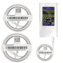 10 шт. E75 чип USB кабель OD 3,0 мм Быстрая зарядка USB кабель синхронизации данных 1 м USB кабель для iPhone 7 8 Plus XR XS Max