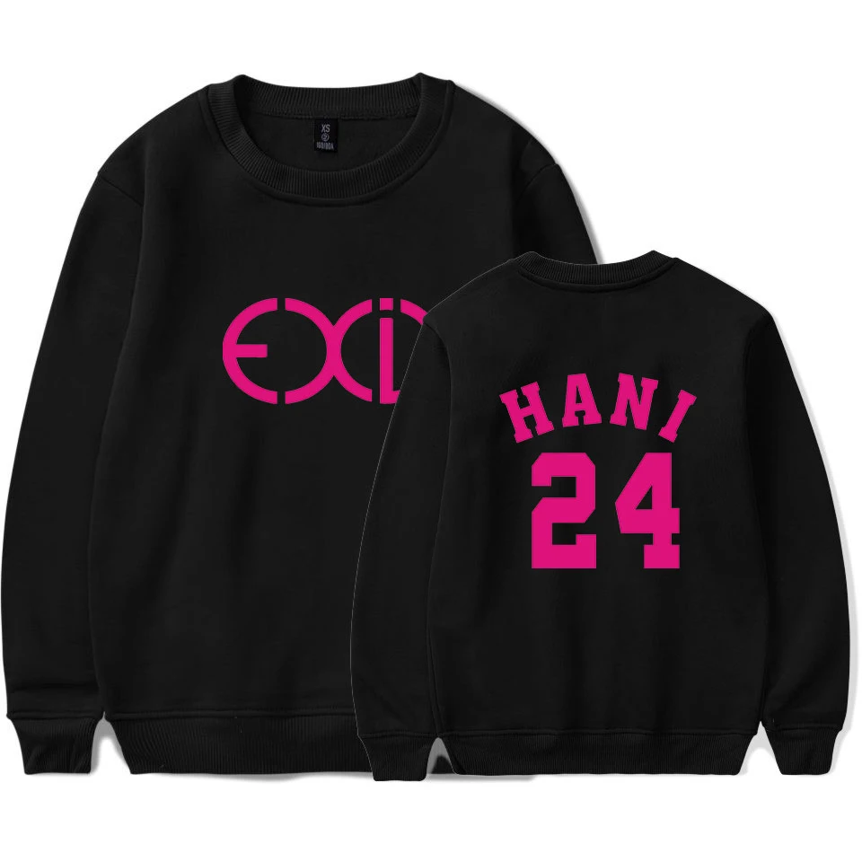 

Exid HANI casual shirt unisex sweatshirt Kpop fashion letter print O-neck long-sleeved fashion style sweatshirt