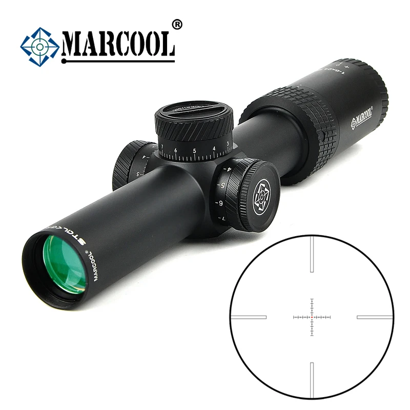 MARCOOL 1-6X24 HD тактический охотничий прицел Red Dot Point Airsoft Collimator Air Rifle Оптика прицел