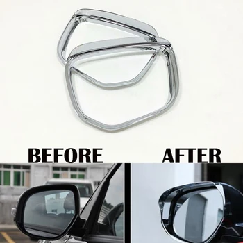 

For Mitsubishi Eclipse Cross 2018 ABS Chrome Car rearview mirror rain eyebrow sticker Cover Trim Car styling accessories 2pcs