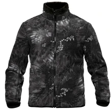 Pavehawk зима Для мужчин Спорт на открытом воздухе Пеший Туризм флисовая куртка Термальность зима Двусторонняя одежда из плотного флиса кардиган камуфляж лайнер