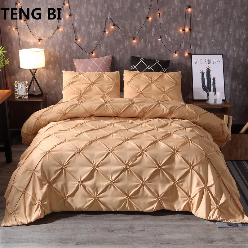 New European and American fashion simple style home textile black white gray solid color bedding set Queen King 3PCS bedding New European and American fashion simple style home textile black white gray solid color bedding set Queen King 3PCS bedding