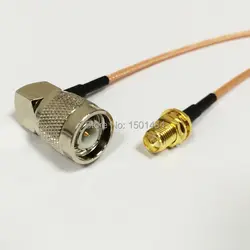 RP SMA женский мужской контактный переключатель TNC мужской правый угол РФ соединительный кабель RG316 15 см для беспроводного маршрутизатора