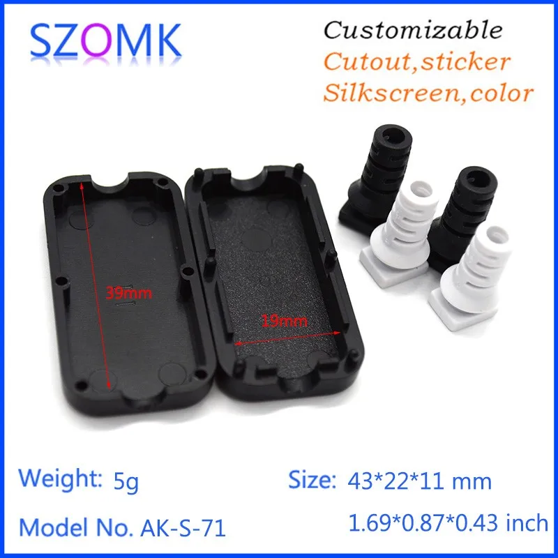 1 piece free shipping electronics project box plastic usb Black color enclosure electronic box plastic case for electronics (3)