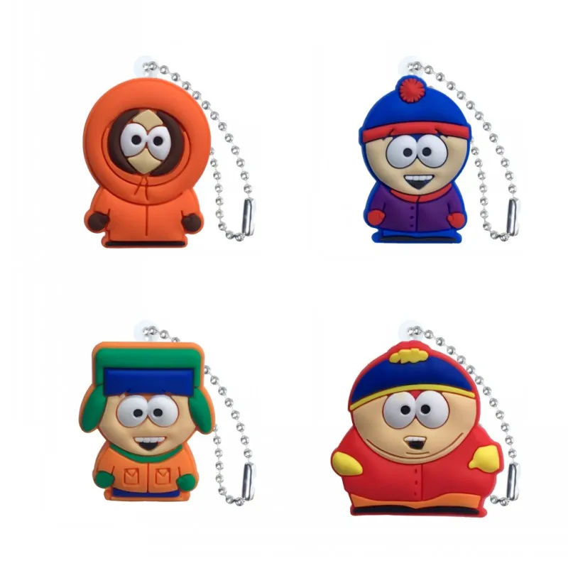 

1pcs South Park Cute Pendant Ball Chain Keychain Organize Desk Accessories&Organizer Key Holder Bag Clothes Decor Kid Gift