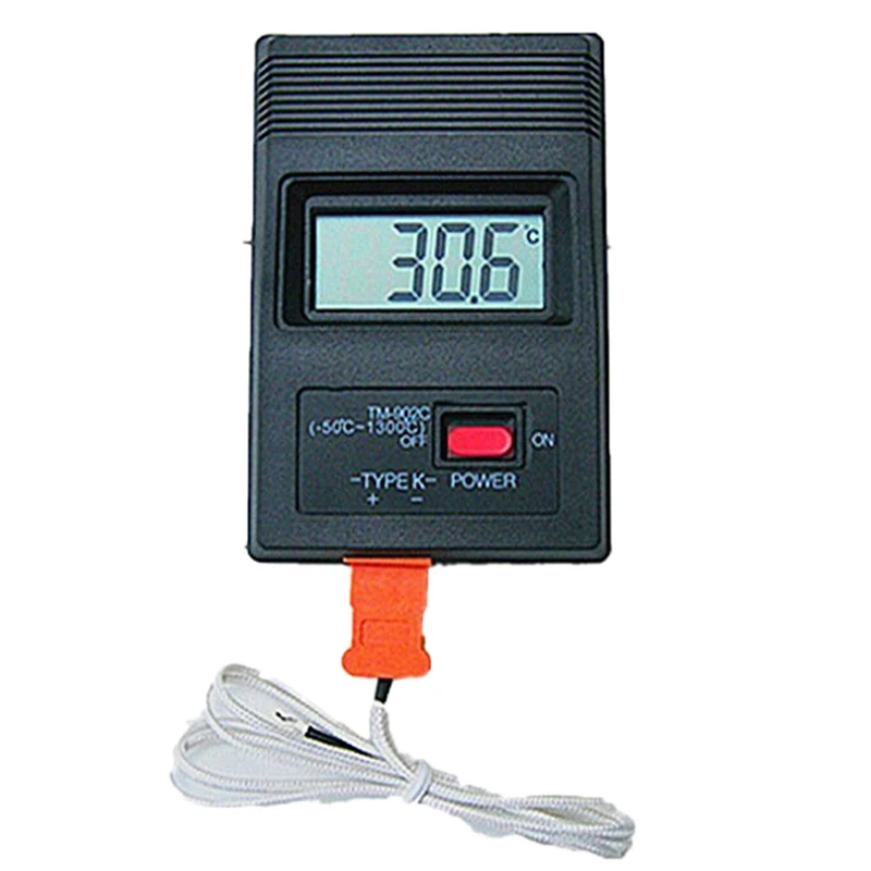 TM-902C черный K Тип цифровой термометр с ЖК-экраном детектор термометр промышленный Термодетектор + термопары
