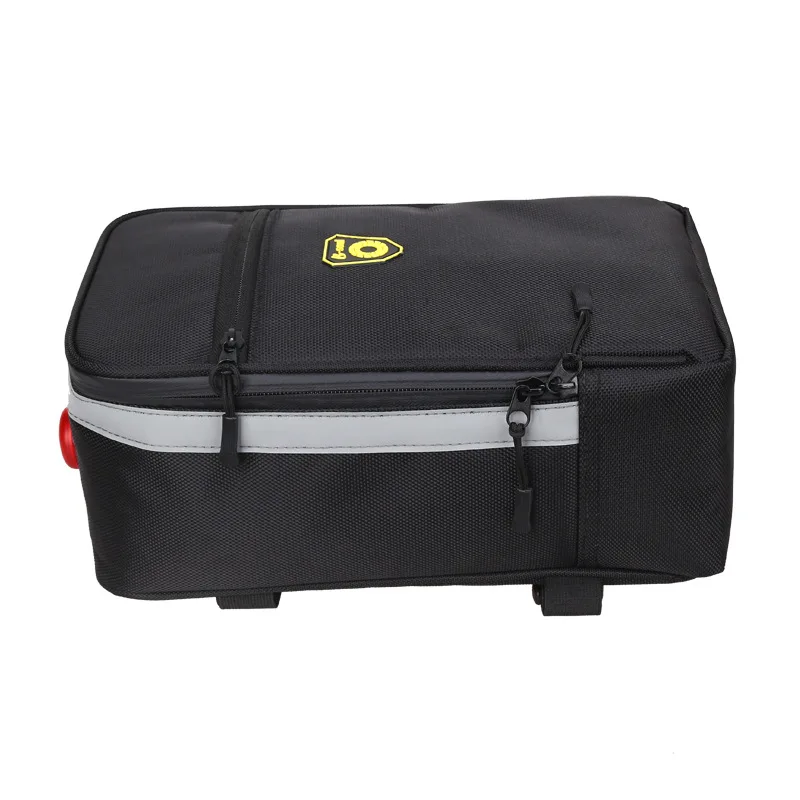Clearance Bicycle Motorcycle Folding Rear Bags With Tail Light 4.5L Capacity Waterproof Back Seat Pouch Bag Riding Electric Car Tail Bags 11