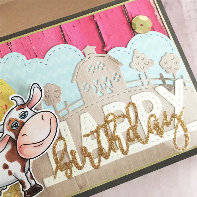 

GJCrafts Country Hill Die Metal Cutting Dies for Scrapbooking 2019 New Cutting Dies DIY Album Card Making Decor Paper Craft