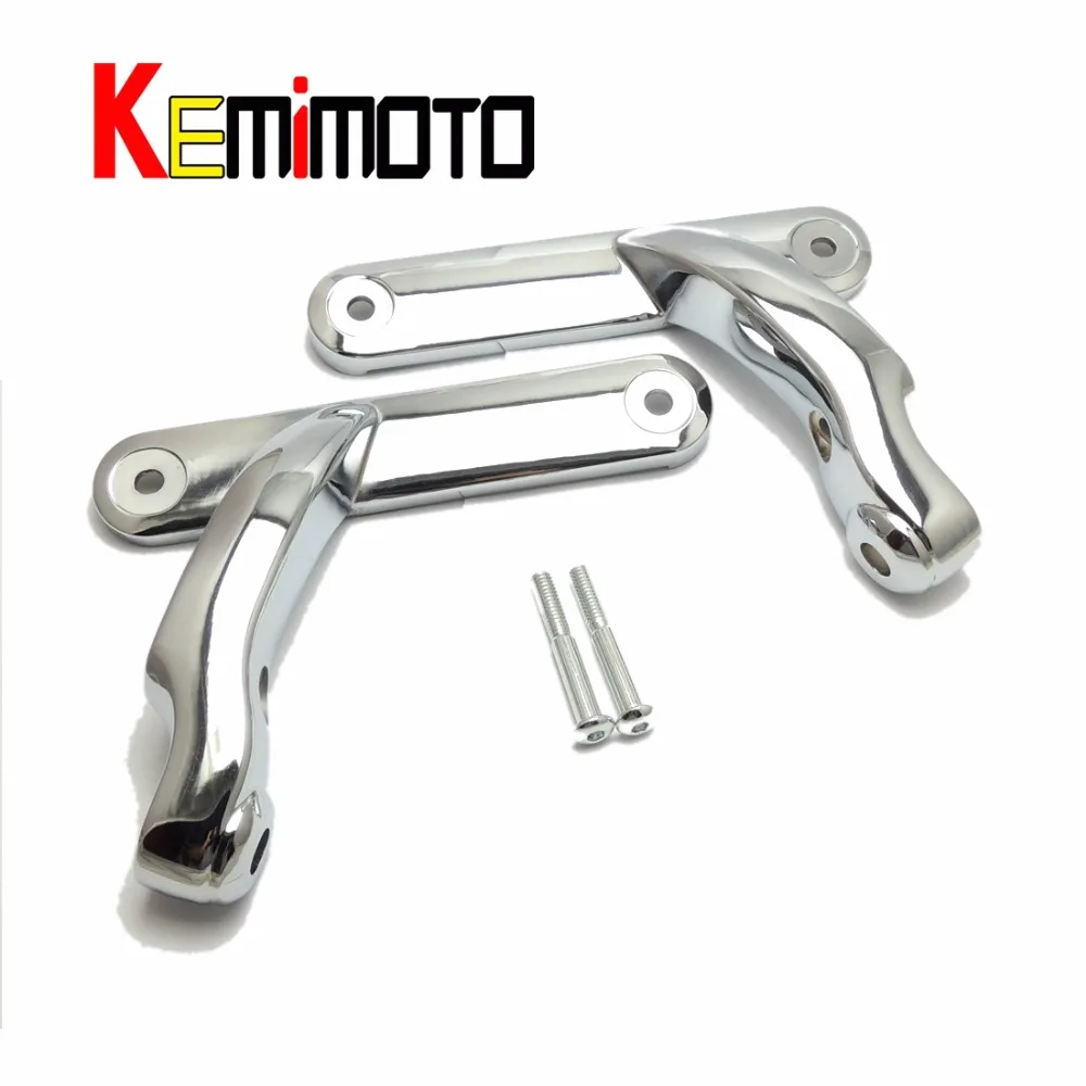 

For Street Electra Auxiliary Lighting Brackets Kit Electra Glide Chrome Frame Parts 2006 2007 2008 2009 2010 2011 2012-16