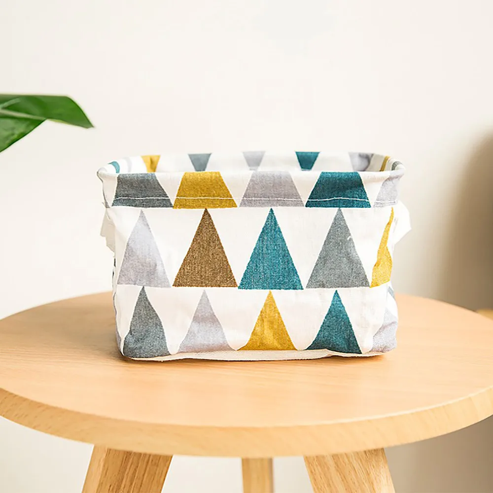 

Foldable 4 styles nordic Storage Bin Closet Toy Box Cloth Container Organizer Fabric Basket Home Desktop Storage Basket Bags