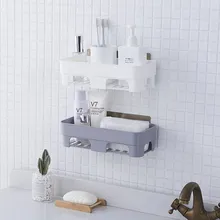 Перфорация многофункциональный настенный хранения слив стойка для кухни ванной комнаты без пуха стеллаж для выставки товаров ZP3041421