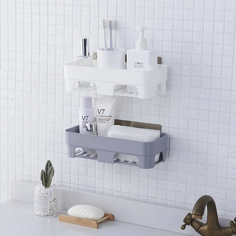 

Punch-free multi-function wall-mounted drain storage rack kitchen bathroom punch-free rack ZP3041421