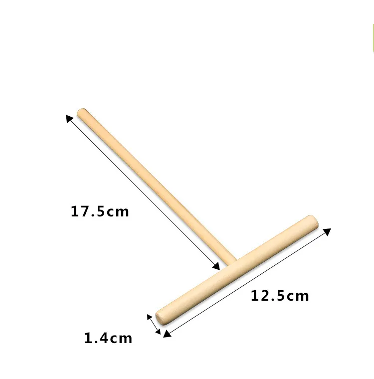1 шт. Т Форма кухонное Деревянное яйцо палочка для выпечки жаровня креп для изготовления блинов тесто деревянный Рассекатель палки