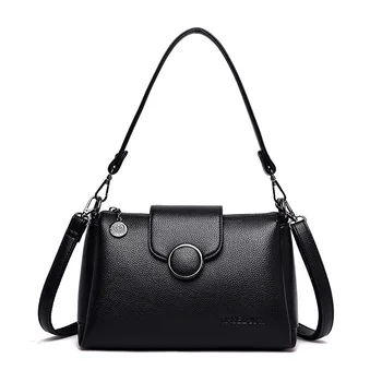 

2019 New Fashion Women Genuine Leather Handbags Luxury Brand Bags Handbags Women Famous Brands Crossbody Bags for Women