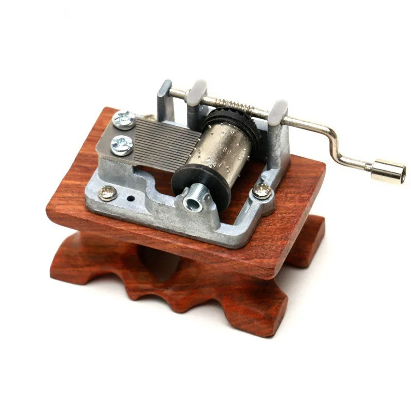 Zipi Wood base DIY Hand Crank Movements Parts Hurdy gurdy DIY Music Box