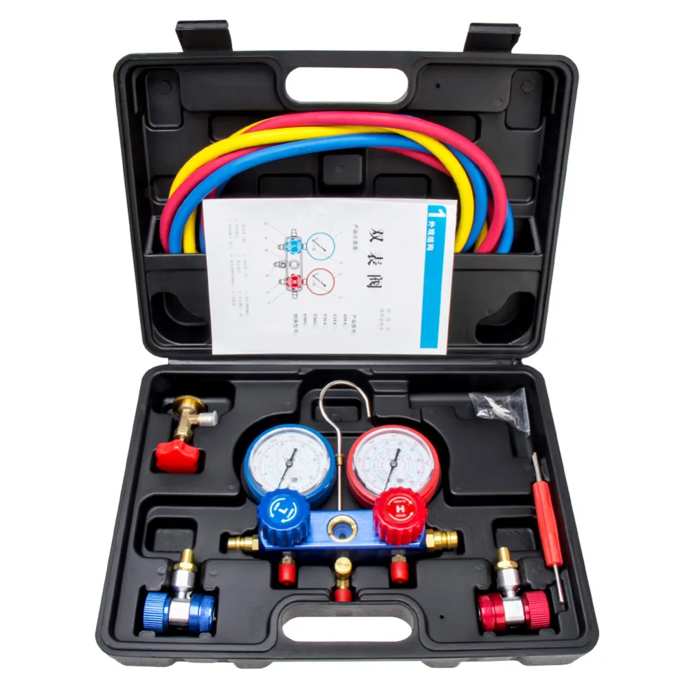 

CARBOLE R134A HVAC A/C Refrigeration Kit AC Manifold Gauge Set Auto service Kit diagnostic-tool