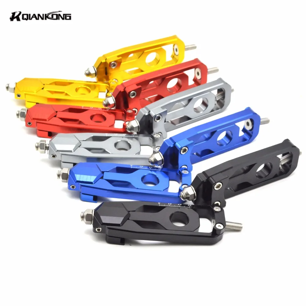 CNC Motorcycle Accessories Rear Axle Spindle Chain Adjuster Blocks