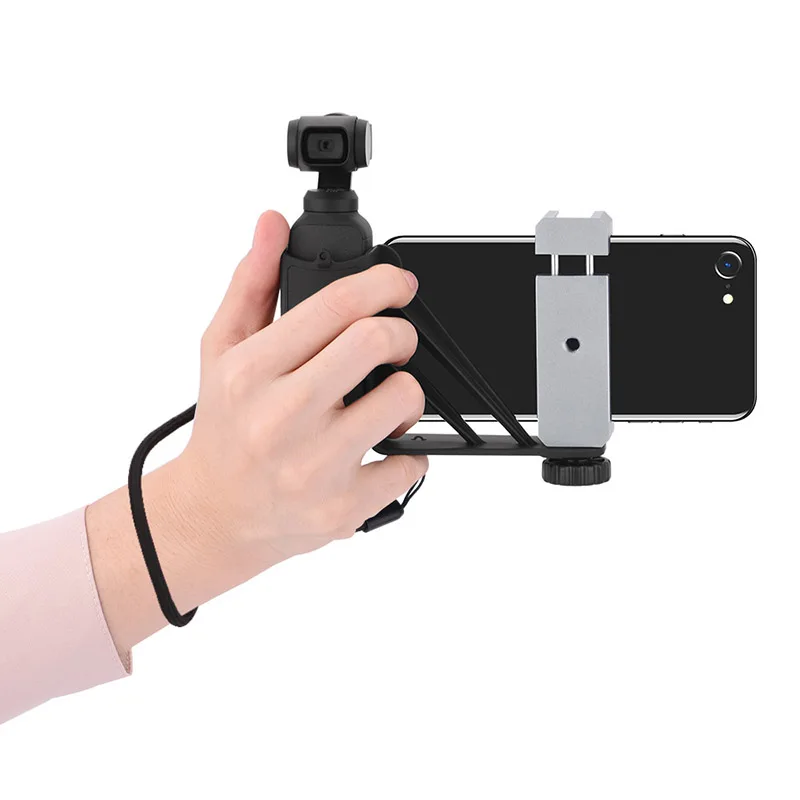 

Adjustable Tripod Photography Portable Extension Mount For DJI OSMO Pocket Phone Holder Bracket Black Convenient