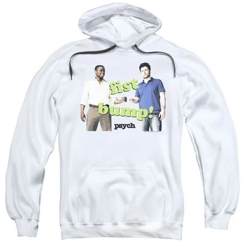 Trevco Psych-Bump It Adult Pull-Over Hoodie White - 2X