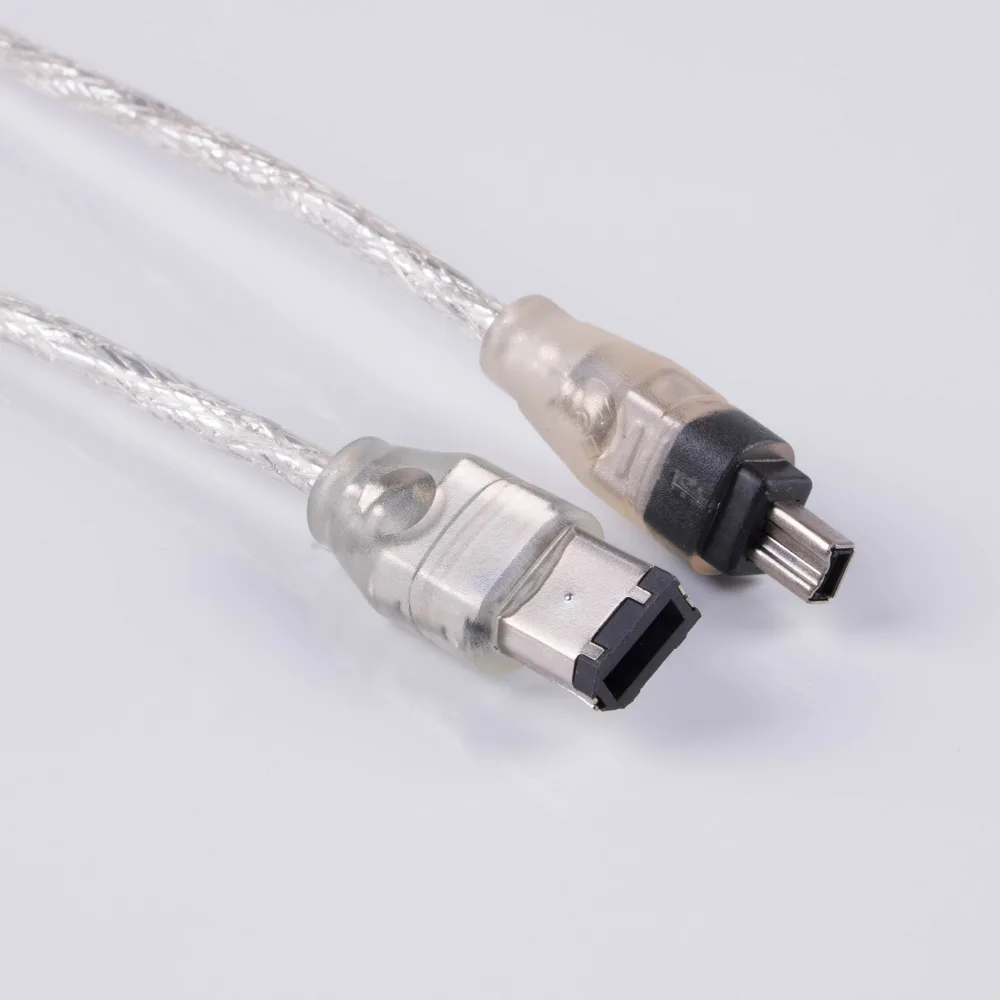 

4P 4 Pin to 6 Pin IEEE 1394 for iLink Adapter Cable 4Pin To 6Pin Firewire Cable DV Camera Cable 5FT