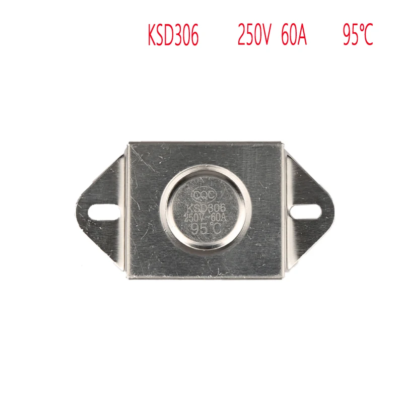 

95 celsius 250V 60A KSD306 Rectangle Normally Closed Thermostat Temperature Limiter for Otlan Instant Water Heater