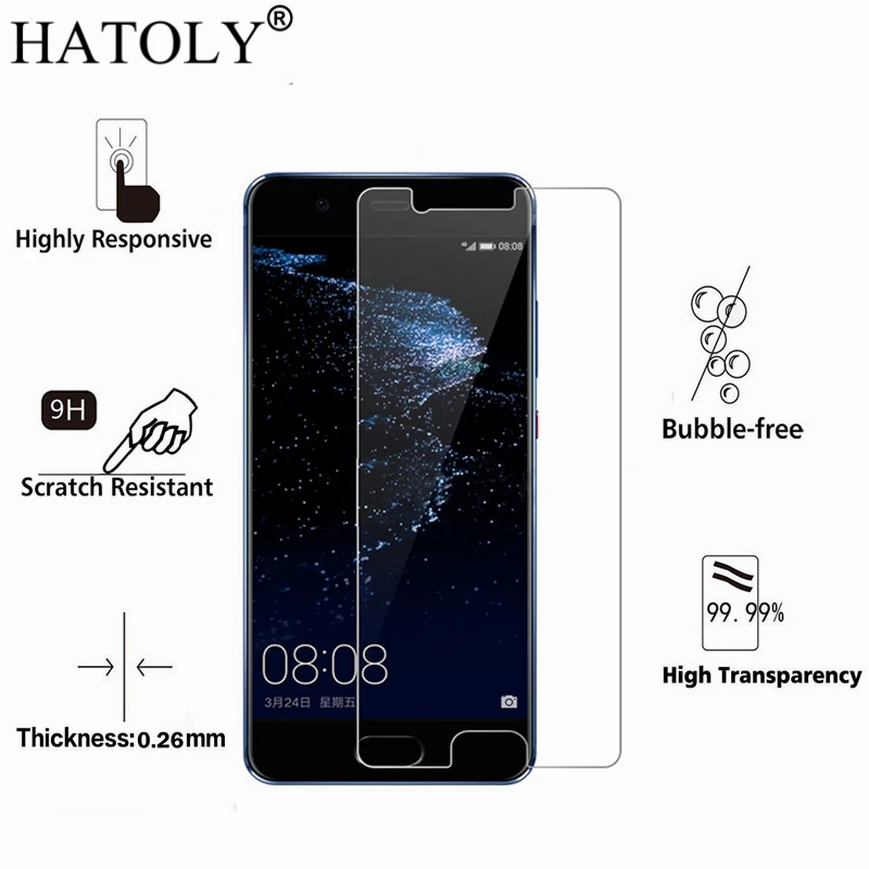 

2PCS Tempered Glass For Huawei P10 Plus Ultra-thin Screen Protector for Huawei P10 Plus 5.5" Film Huawei P10 Plus Glass HATOLY