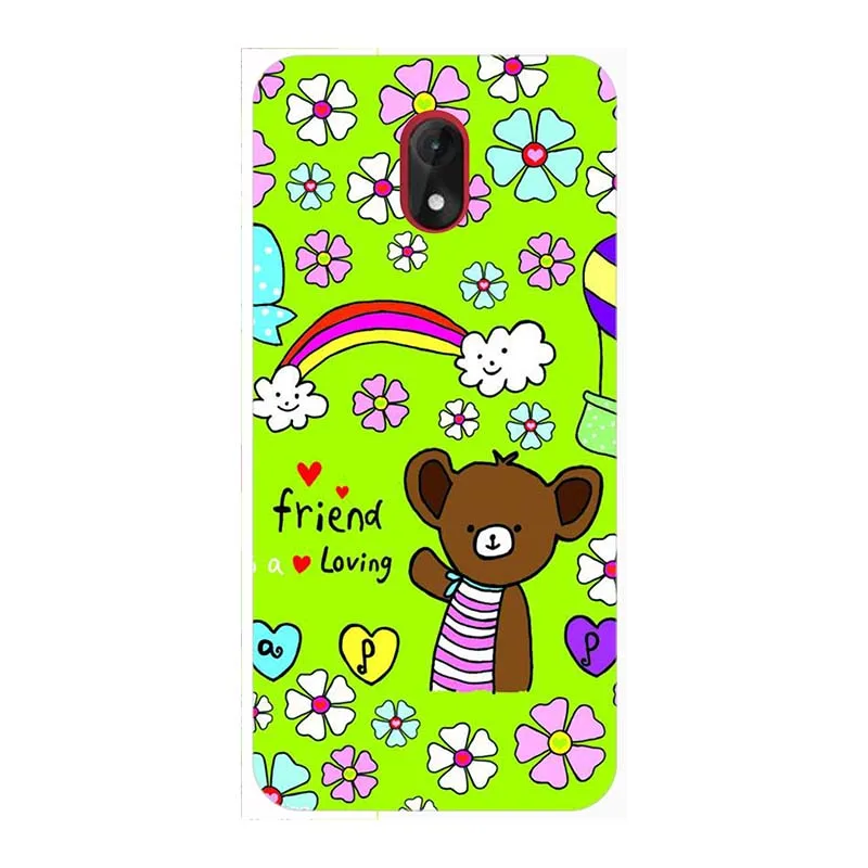 Case For Lenny5 Original Cartoon Print Phone Case For Wiko Lenny 5 Case Soft Matte TPU Silicone Back Cover For Wiko Lenny 5 5.7" - Цвет: A302