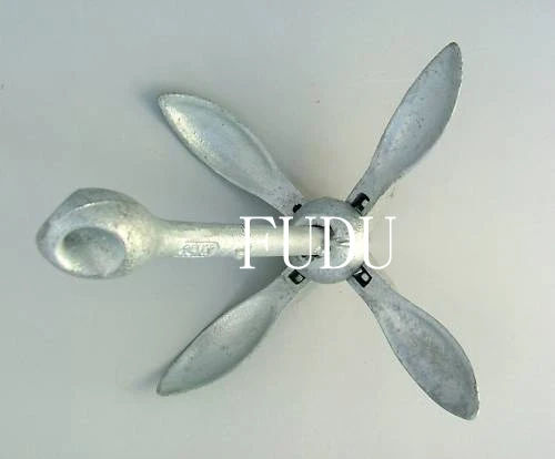 

3.5 Kg 7.7 Lb Folding Boat Grapnel Anchor -Galvanized Iron
