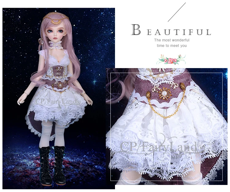 Fairyland Minifee Chloe fullset костюм 1/4 BJD SD кукла fairyline moeline msd luts littlemonica bluefairy парик chlothes обувь