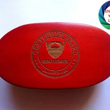 Красная Лаковая голландская деревянная щетина кабана, щетка для бороды и щетка для усов для джентльменов, уход за бородой, гравировка логотипа