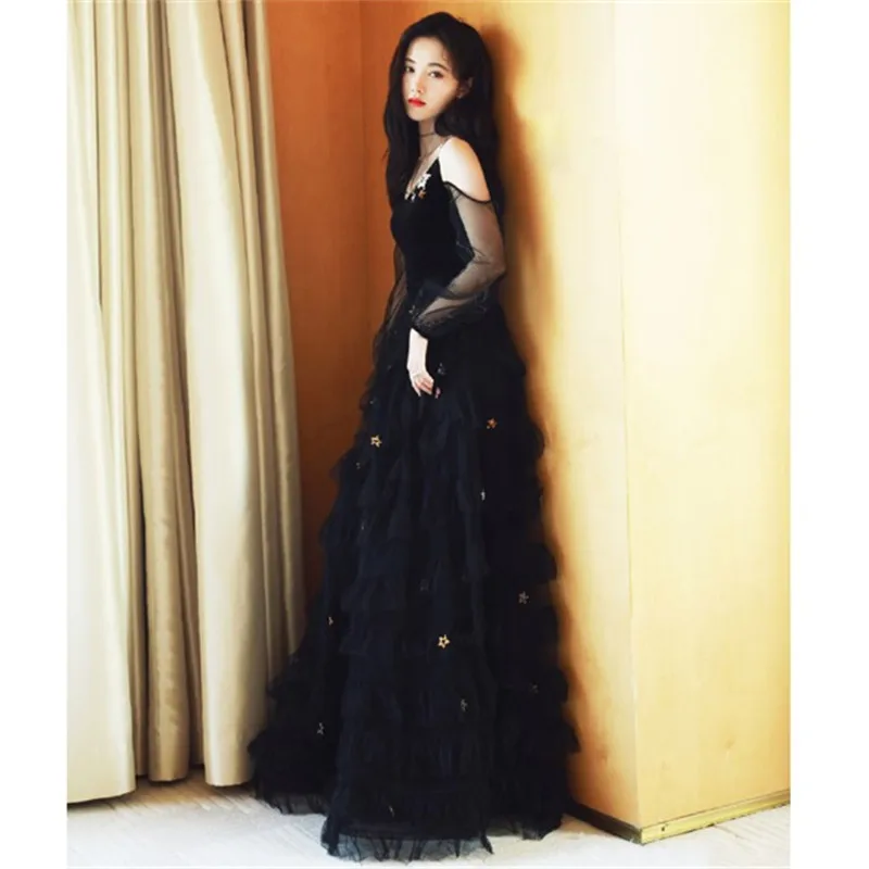 Вечерние платья для выпускного вечера vestidos de festa robe de mariage vestidos de novia abendkleider quinceanera robe de soiree SA127 - Цвет: Black