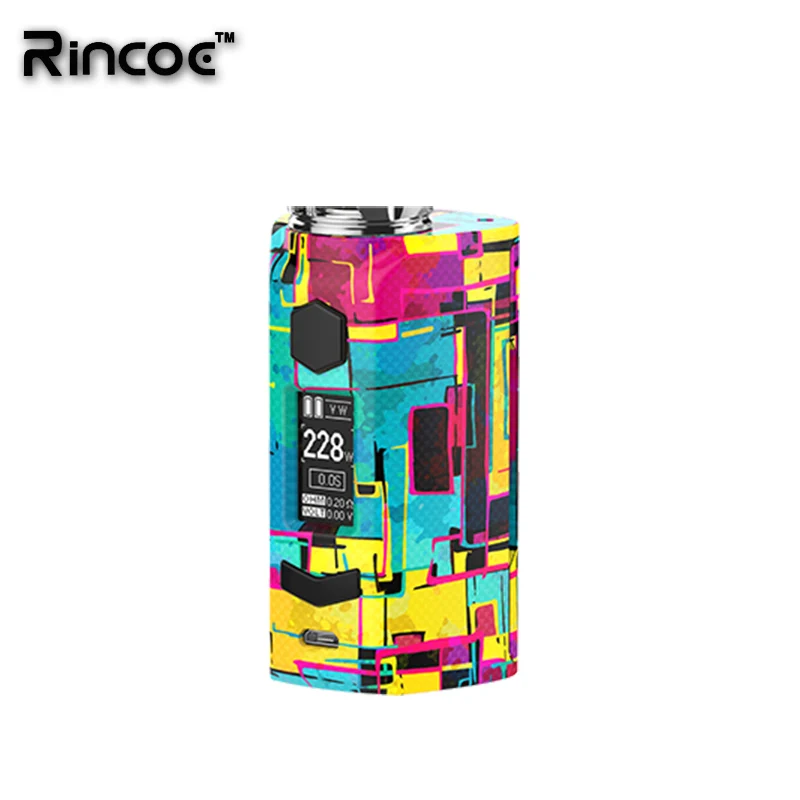 Новейший Rincoe Manto S Mesh 228W mod fit 6 мл Metis Mix Tank Питание от двух аккумуляторов 18650 Быстрая зарядка