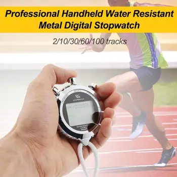 

1pcs Stopwatch Professional Handheld Water Resistant Metal Digital Stopwatch Chronograph Sports Training Timer multi tool