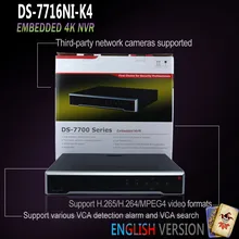 DS-7716NI-K4 16CH NVR 2SATA Интерфейсы сетевой видеомагнитофон без POE портов 8MP Макс сборка для