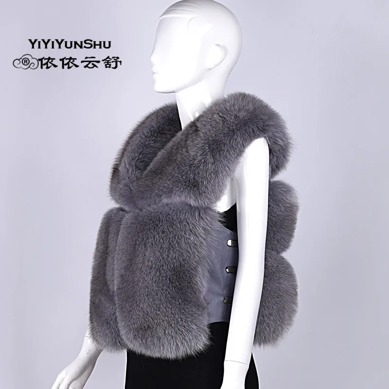 Luxe 4 3 6 color Gilet Pour Chaude Femelle Color Épaisse color Nouveau color color 1 Veste Fourrure Renard Réel Femmes 5 Mode color De Yiyiyunshu Russe Hiver Complet 2 Pelt Naturel S4FFUq