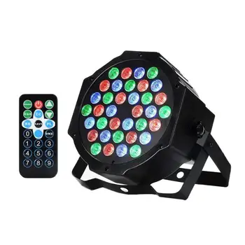 

36 LED Sound Remote Control PAR Light Auto Show Lamp DMX 512 Controller DJ Bar Stage Light for Birthday Party Wedding Club KTV